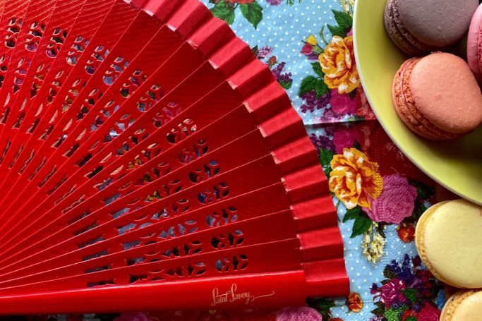 Holzfächer »COCO« Rot