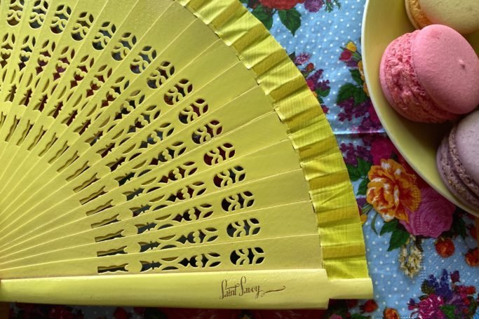 Holzfächer »COCO« Hellgelb