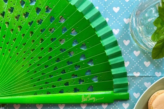 Holzfächer »FORTUNA« Grasgrün