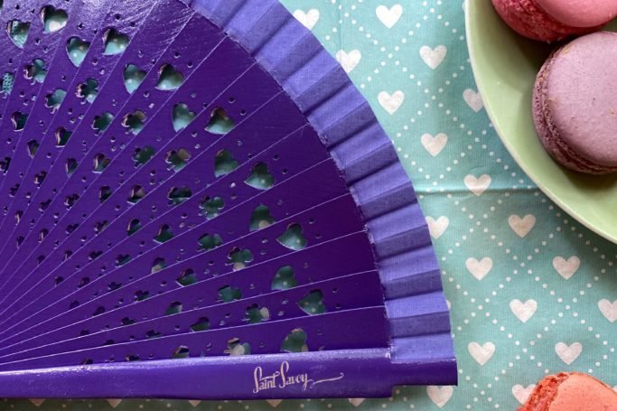 Holzfächer »FORTUNA« Violett