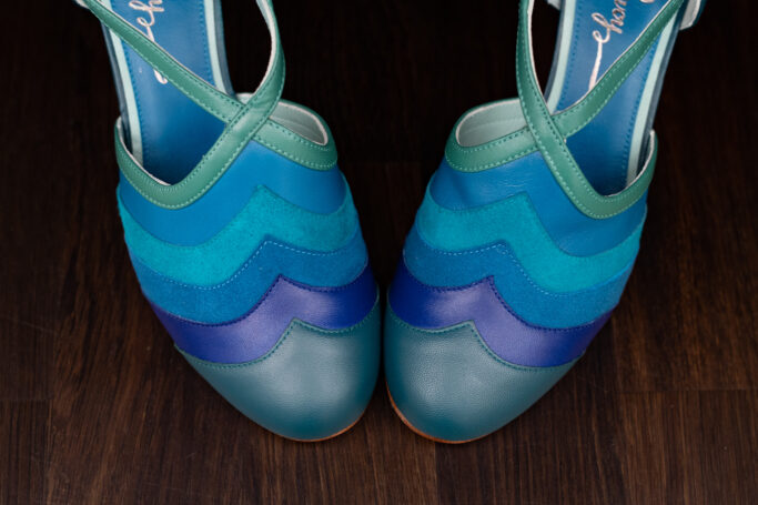 GRACE NEPTUN our Mermaid Shoe in blues and greens