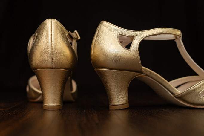 Riviera High Nugget, gold vintage style heels. 1920s, 1930s 1940s 1950s old Hollywood