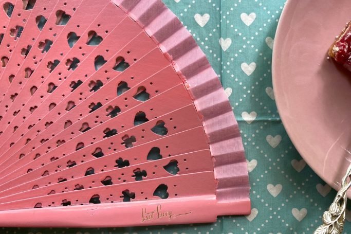 Holzfächer »FORTUNA« Rosa