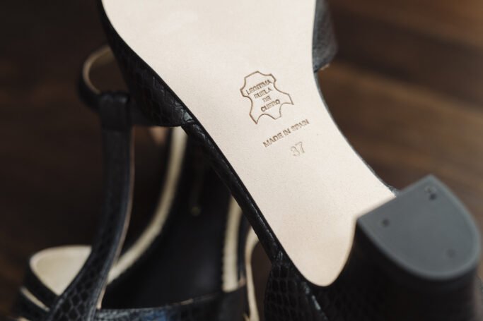 Black T-Strap Ladies Shoe 1920s 1930s 1940s 1950s