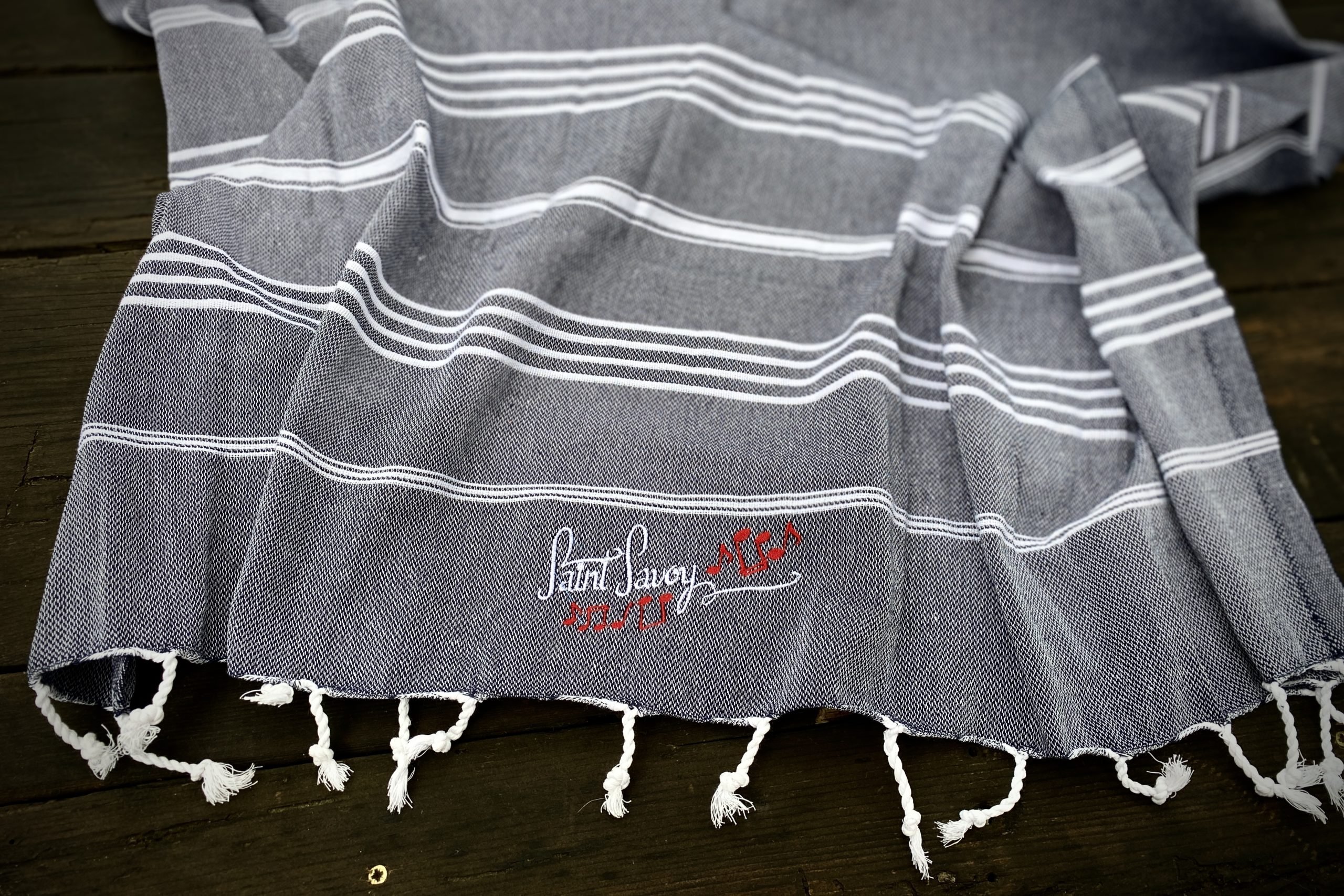 Vintage Baumwolltuch Grand Schwarz – Bild 4