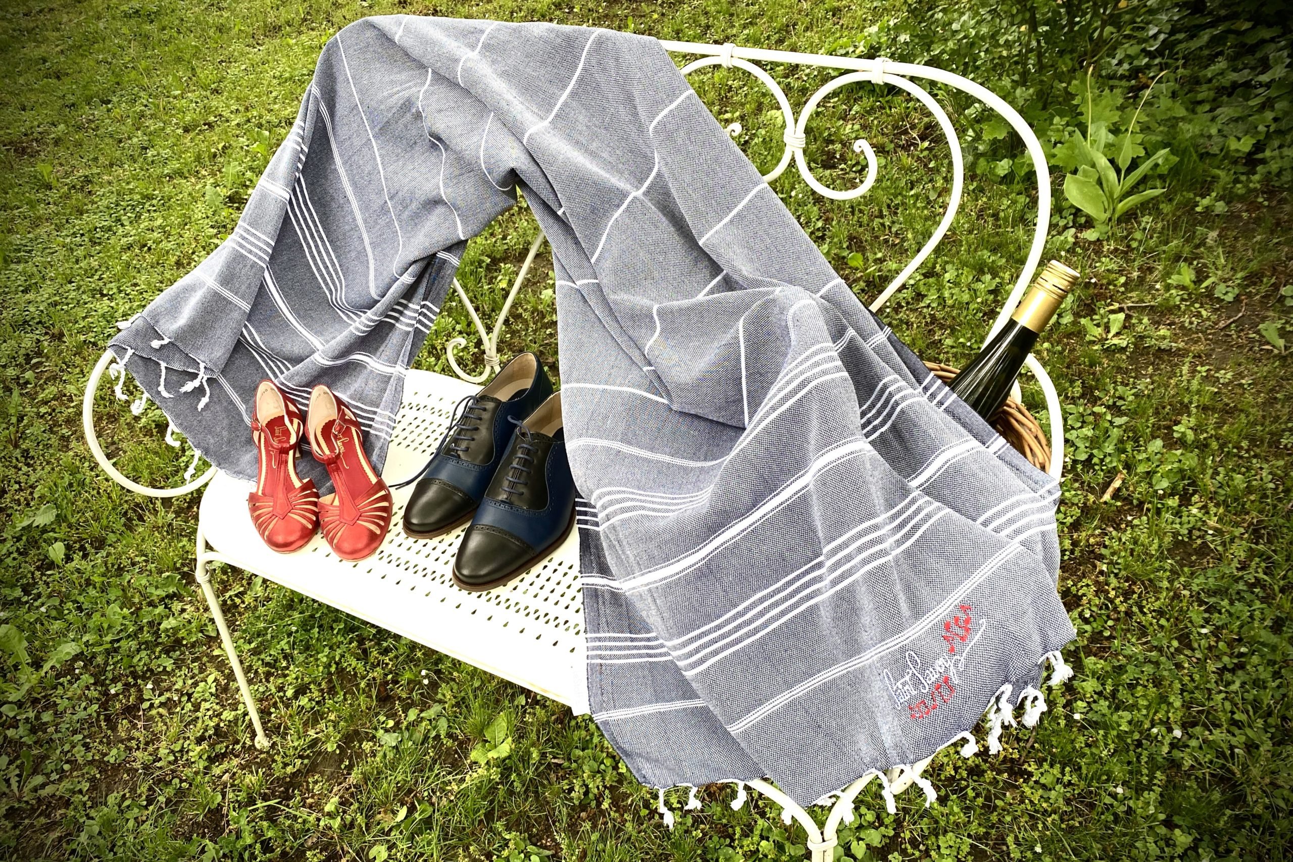 Vintage Baumwolltuch Grand Schwarz – Bild 5