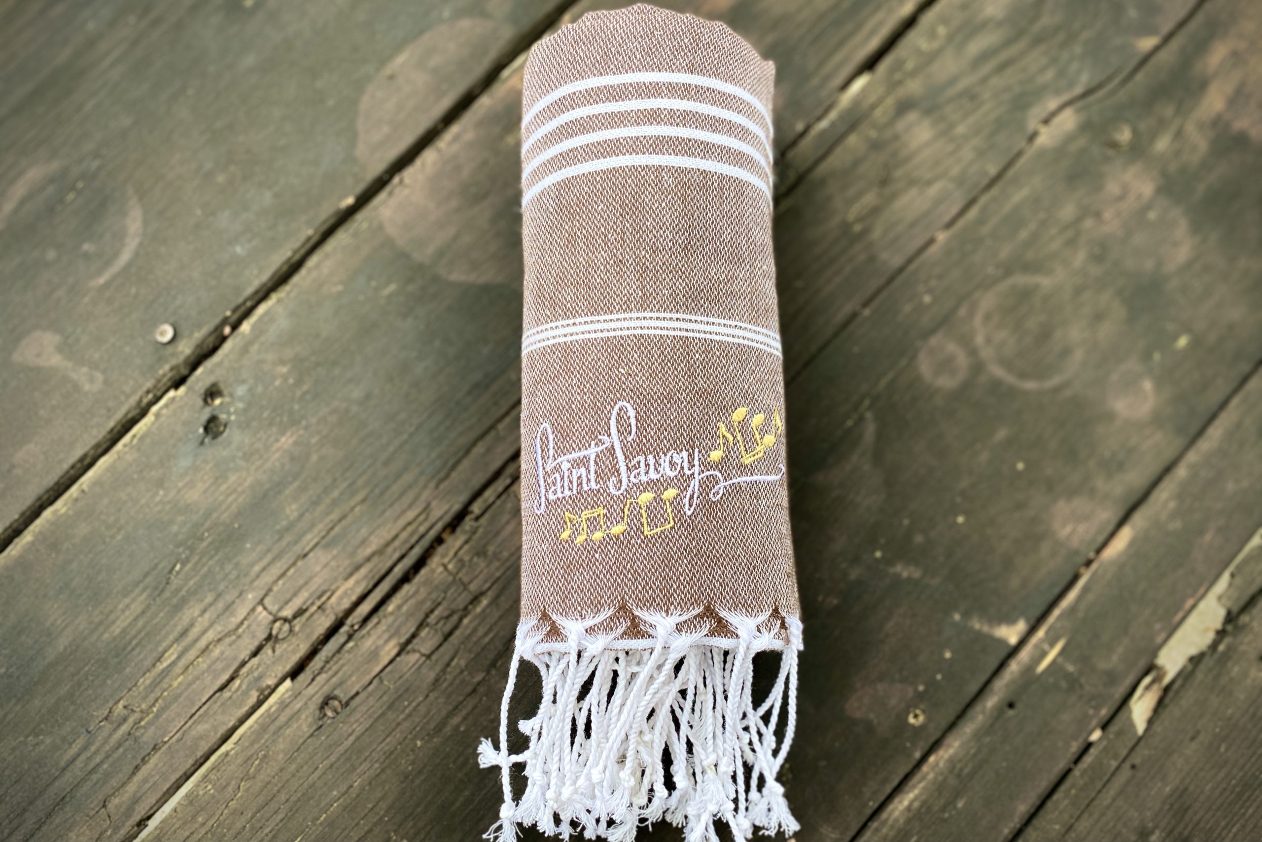 Vintage Baumwolltuch Grand Braun