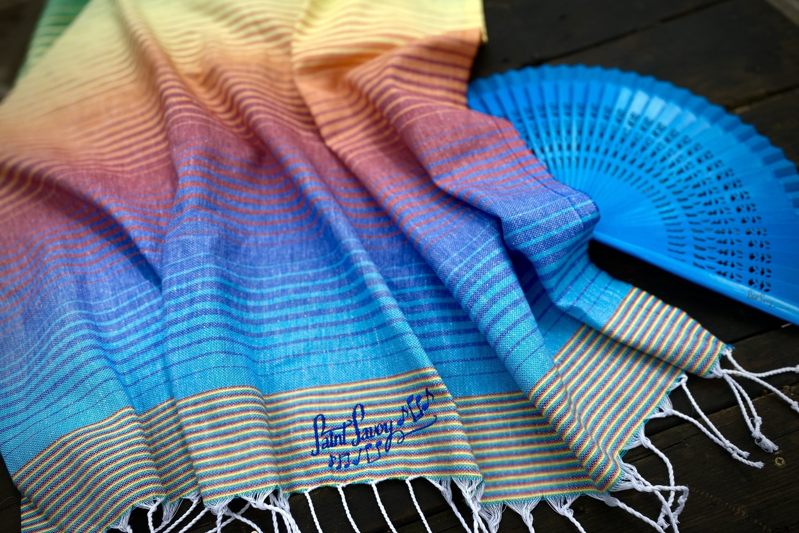 Vintage Baumwolltuch Grand Rainbow – Bild 3