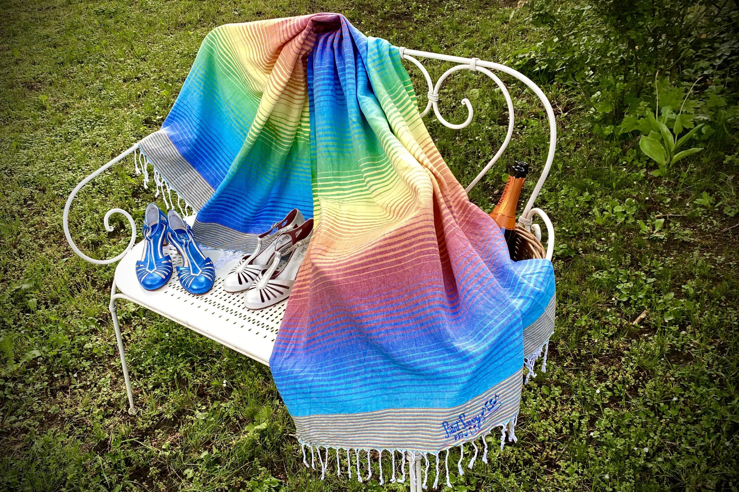 Vintage Baumwolltuch Grand Rainbow – Bild 4