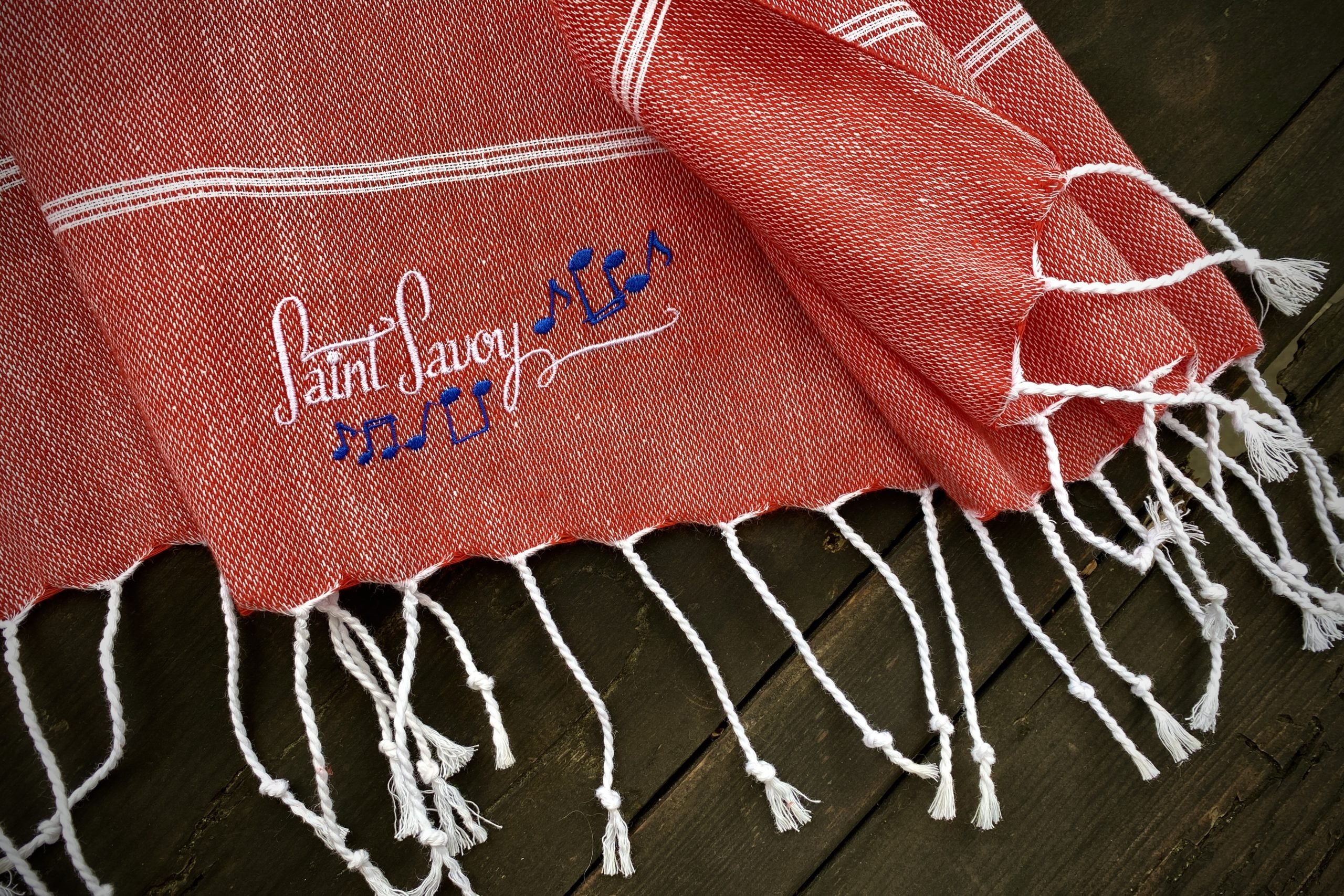 Vintage Baumwolltuch Grand Rot – Bild 3