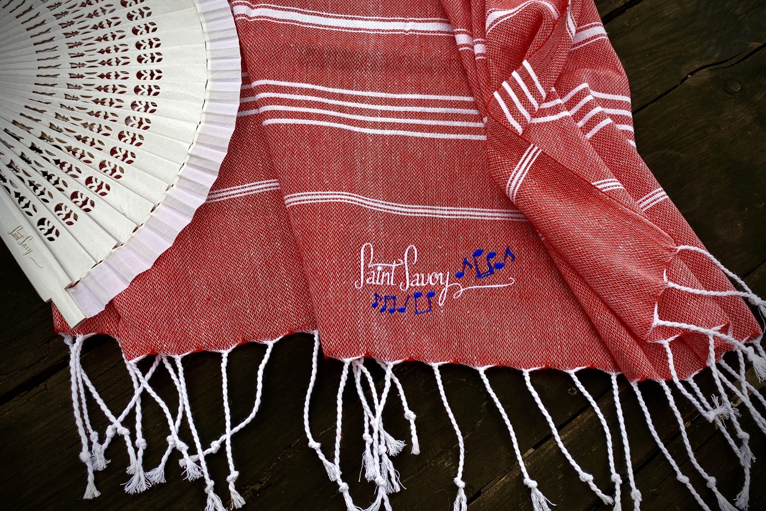 Vintage Baumwolltuch Grand Rot – Bild 2