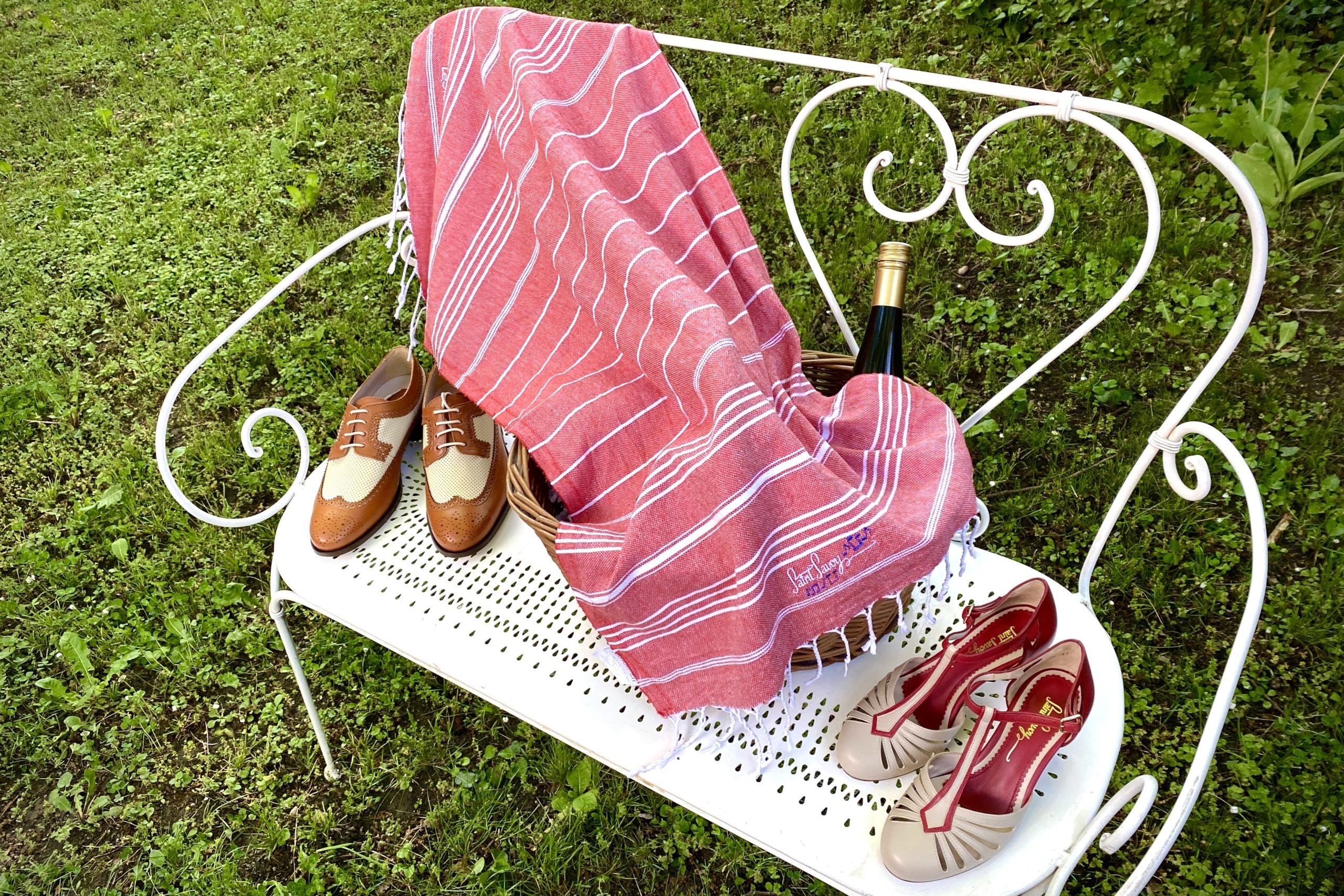 Vintage Baumwolltuch Petit Rot – Bild 4