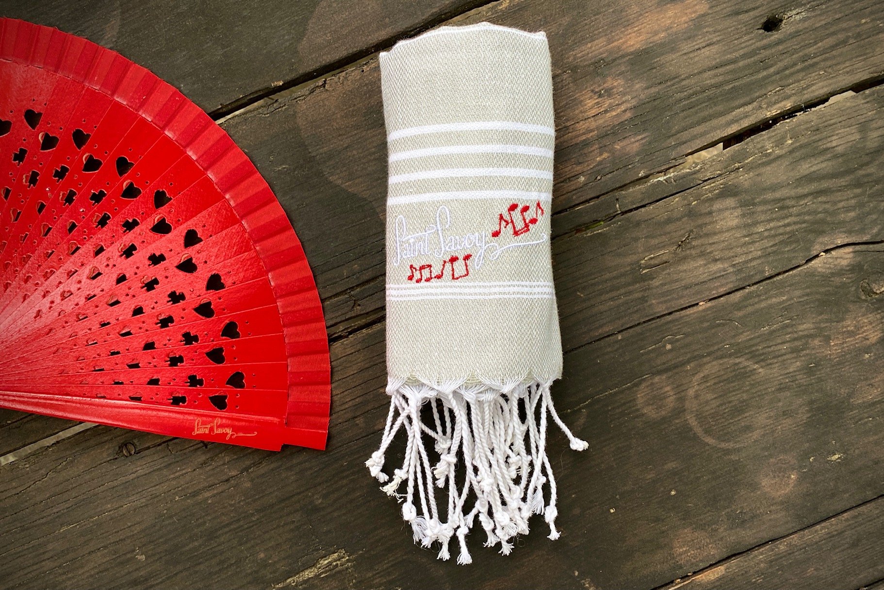 Vintage Baumwolltuch Petit Grau – Bild 3