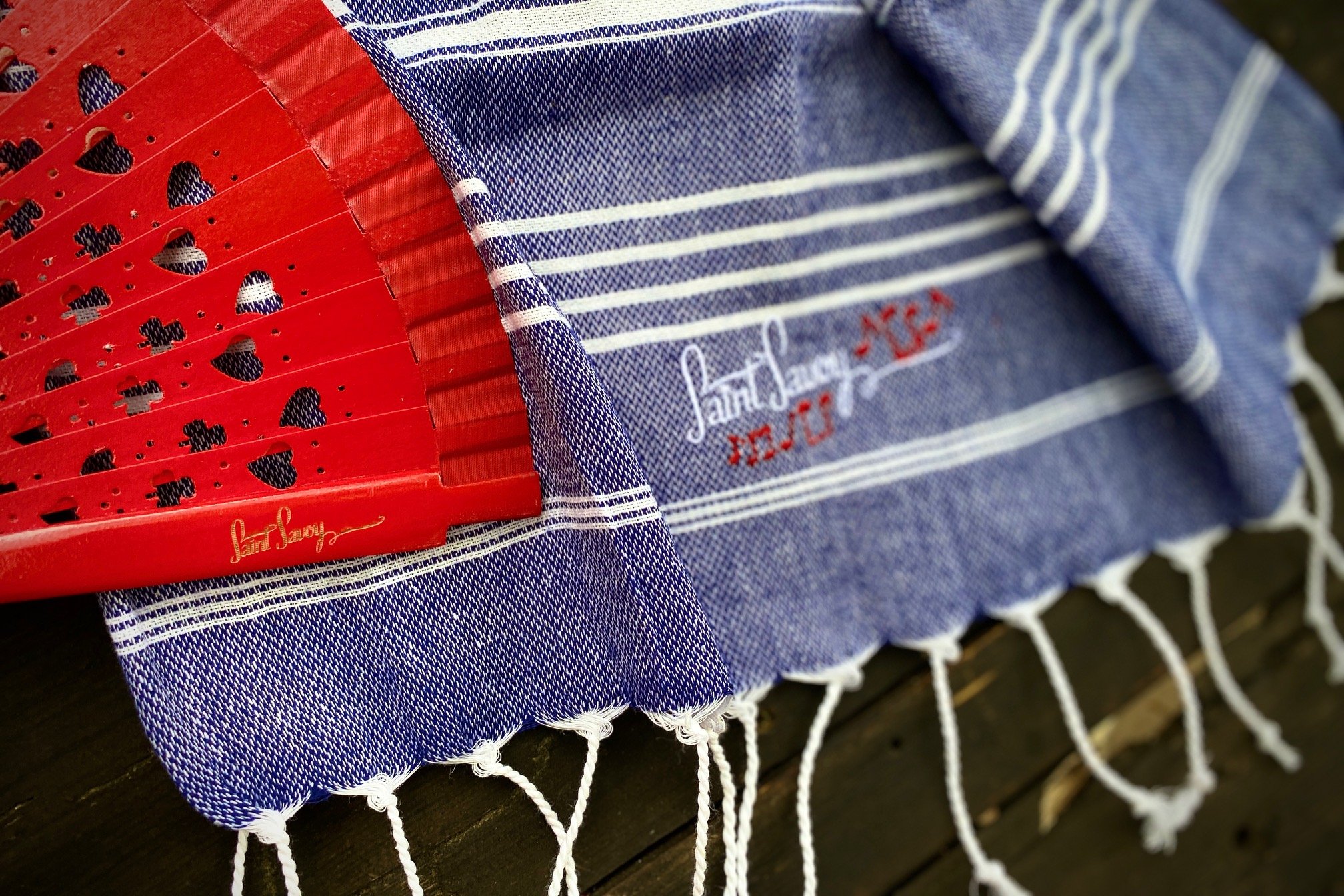 Vintage Baumwolltuch Petit Marine – Bild 2