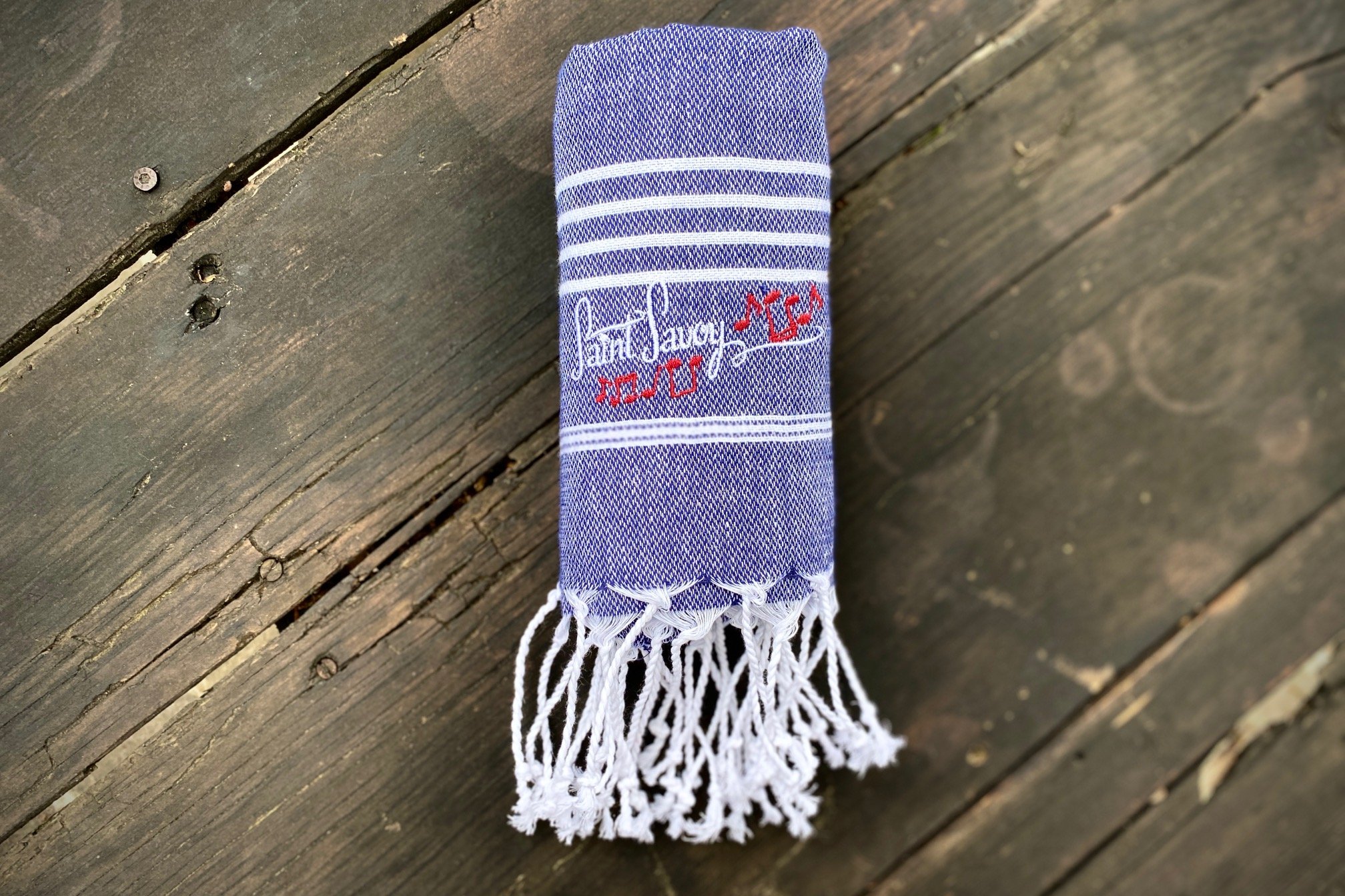 Vintage Baumwolltuch Petit Marine