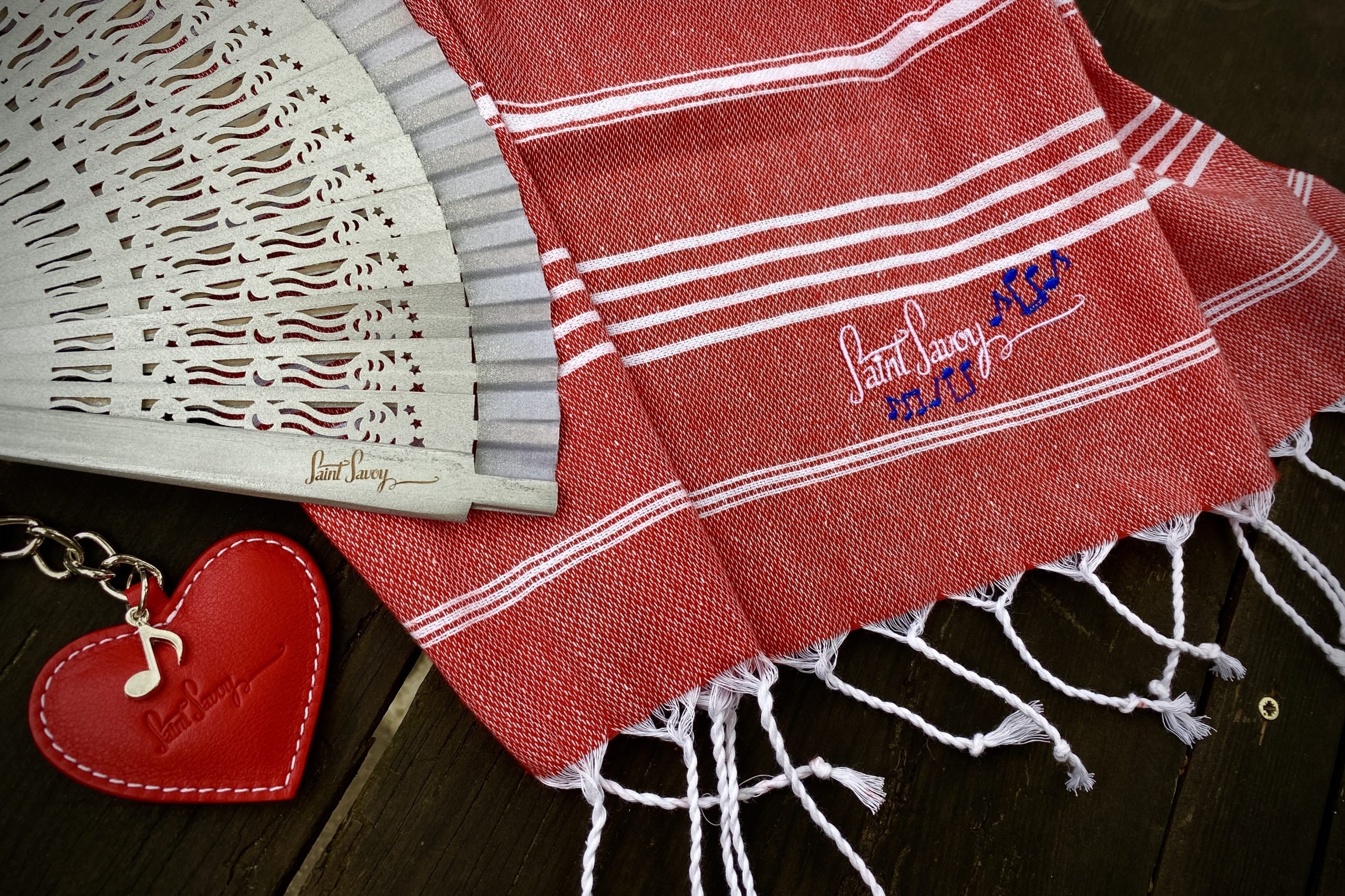 Vintage Baumwolltuch Petit Rot – Bild 3