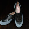 Vintage reproduction ladies mid heel shoes. soft padded footbed, leather, leather sole, handmade