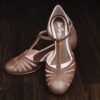 RIVIERA Chocolat, brown mid heel vintage shoe