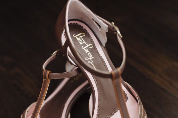 RIVIERA Chocolat, brown mid heel vintage shoe