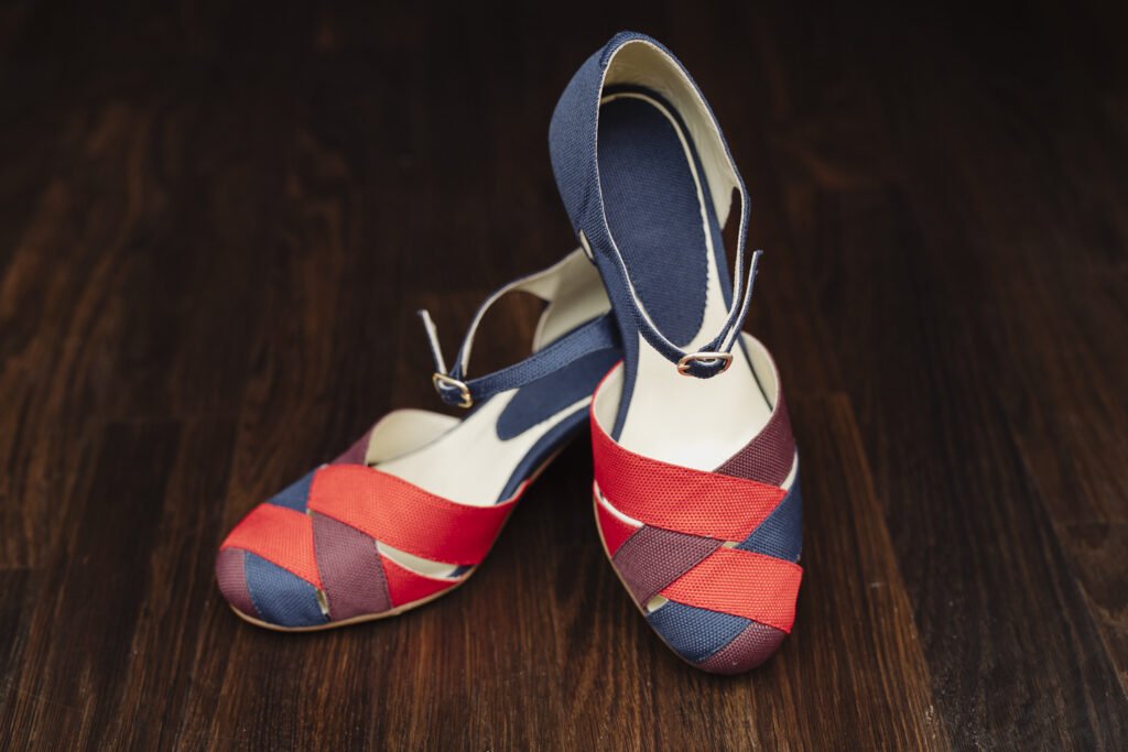 Vintage heels for dancing non leather, vegan 5cm heel