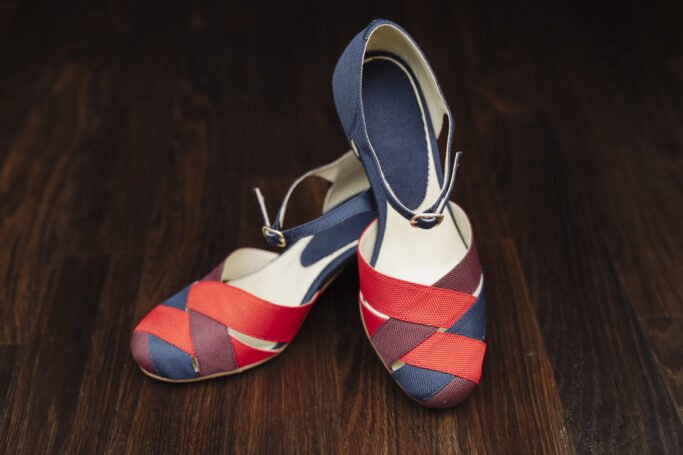 Vintage heels for dancing non leather, vegan 5cm heel
