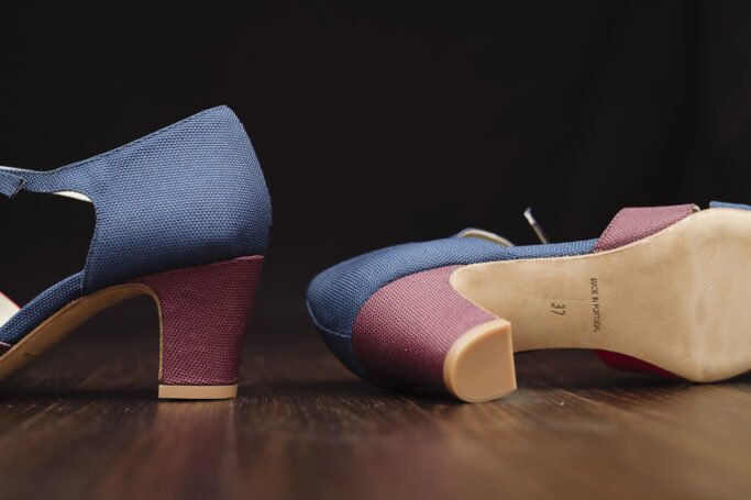 Vintage heels for dancing non leather, vegan 5cm heel