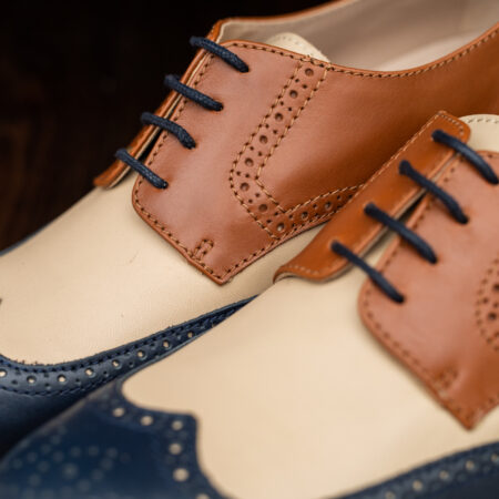 Leather shoe swing dance boogie Lindy Hop rubber soles