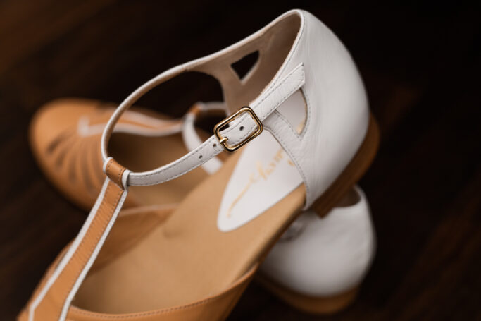 Flat Comfortable Padded Vintage style ladies shoe