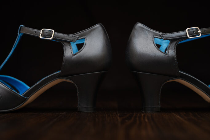 Vintage style heels, dance shoes retro style