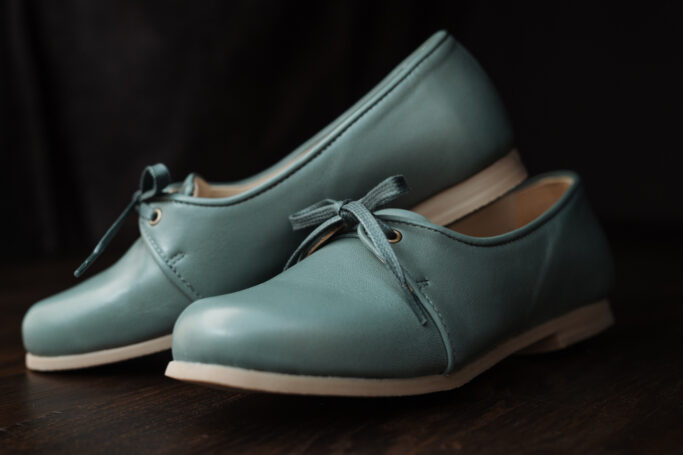 Leather and rubber sole, hand made in Europe Sustainable