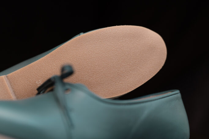 Leather and rubber sole, hand made in Europe Sustainable
