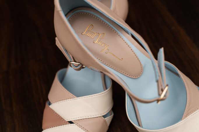 Retro style dance wedding shoe