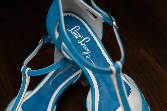 Riviera mid heel leather padded sole handmade