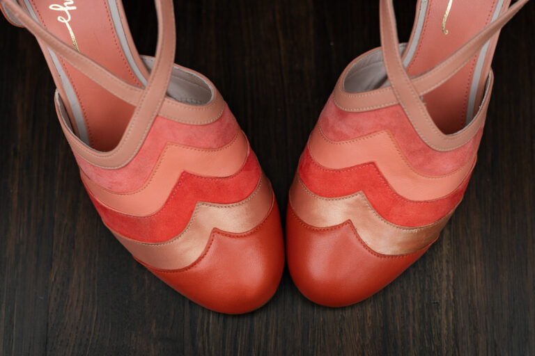 Comfortable high heel shoes, retro design, vintage look 20s, 30s, 40s, 50s, 60s