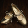 Catnip Apollo, gold brass metallic ladies shoes in vintage style