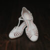 RIVIERA HIGH SNOW, white leather shoe, wedding shoe, bridal shoe, white heels, dance heels
