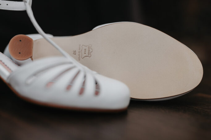 RIVIERA HIGH SNOW, white leather shoe, wedding shoe, bridal shoe, white heels, dance heels