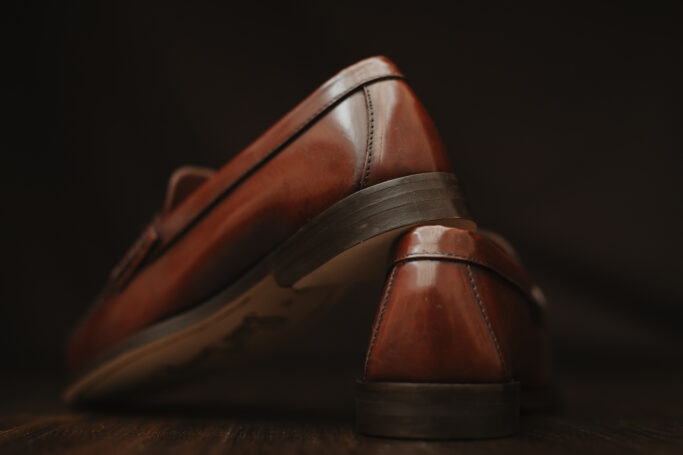 Vintage shoe for dancing and outdoor wear, full leather, sustainably produced in Portugal, Worldwide shipping, Small business