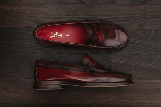 Oxblood color, dark red, Burgundy leather, Retro mens shoe, Ladies shoe, 1920s, 1930s, 1940s, 1950s