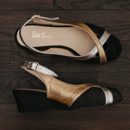 Saint Savoy shoes, classic low heel shoes, elegant, comfortable ladies shoe, Keilabsatz, Wedges, Sling back