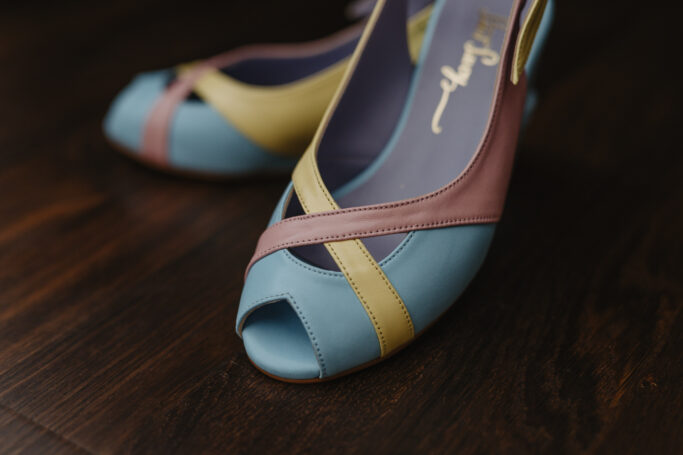 Slingback wedge shoes, handmade in Europe, leather shoe, sustainable production, worldwide shipping, Small Business, Ethically produced, Woman owned