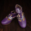 GRAND PRIX ULTRA VIOLET soft shoes, flat vintage T-strap shoes, Dance shoes, retro shoes