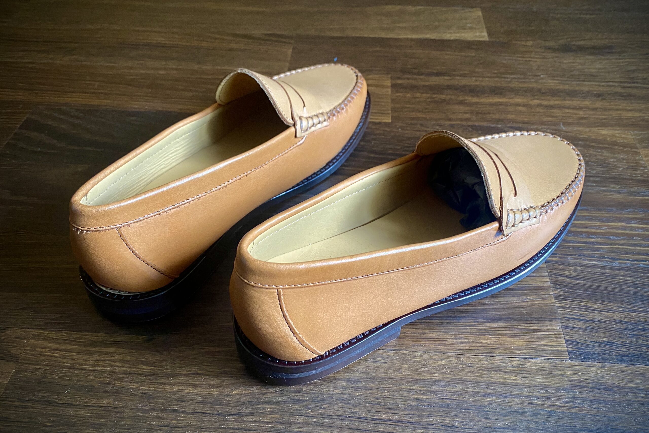 Dance shoes, ladies shoes. mens shoes, comfortable flat shoes, timess style, retro style, vintage style, 1950s, 1960s, 1940s, 1930s PENNY LOAFER SOFT Brown - Image 3